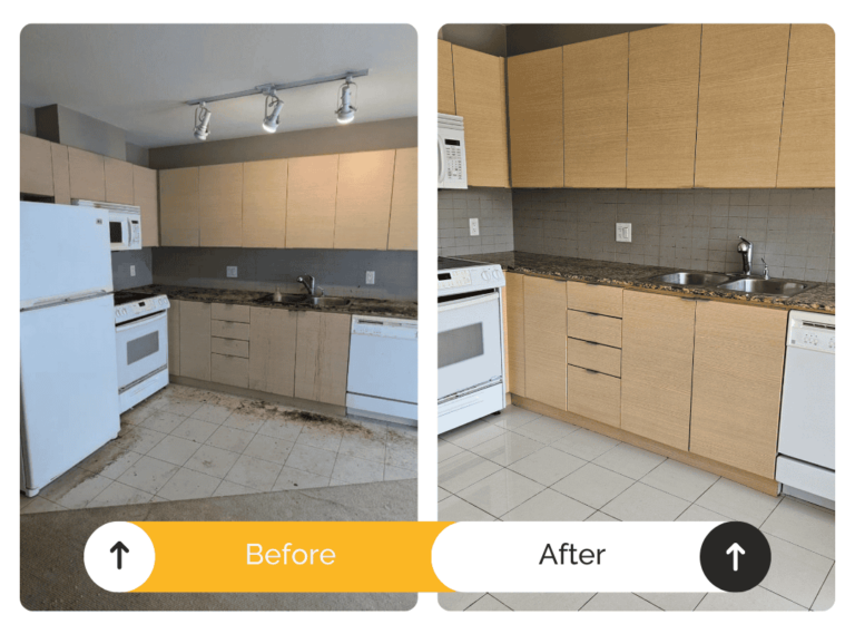 Dee CLUTTER Before and After - Kitchen - White Background